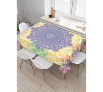 Прямоугольная скатерть JoyArty Знак цветов из сатена tc_23379_120x145