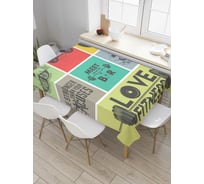 Прямоугольная скатерть JoyArty Сила мышц из сатена tc_36983_120x145