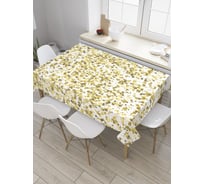 Прямоугольная скатерть JoyArty Золотистая россыпь из сатена tc_33798_120x145