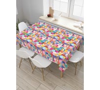 Прямоугольная скатерть JoyArty Детское Рождество из сатена tc_37120_120x145