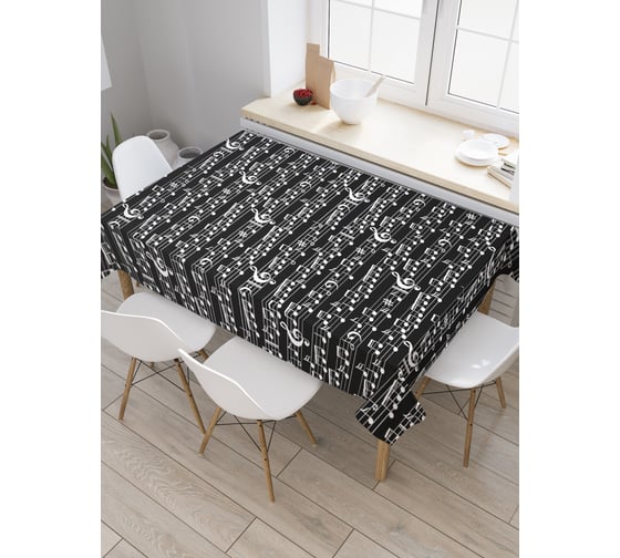 Прямоугольная скатерть JoyArty Музыка ночи из сатена tc_23612_120x145 1