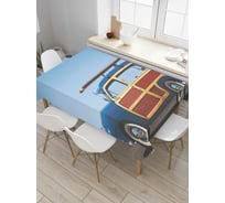 Прямоугольная скатерть JoyArty Дорога к волнам из сатена tc_9690_120x145