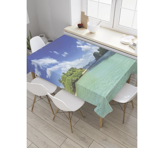 Прямоугольная скатерть JoyArty Свет и тень из сатена tc_28082_120x145 1