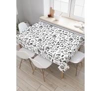 Прямоугольная скатерть JoyArty Секретные символы из сатена tc_32098_120x145