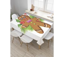 Прямоугольная скатерть JoyArty Пряничный человечек из сатена tc_38341_120x145