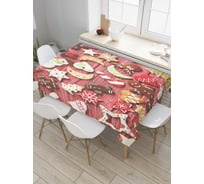 Прямоугольная скатерть JoyArty Пряники и печенья из сатена tc_38338_120x145