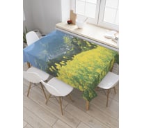 Прямоугольная скатерть JoyArty Долина за городом из сатена tc_20633_120x145