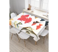 Прямоугольная скатерть JoyArty Дивный морской мир из сатена tc_20562_120x145