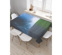 Прямоугольная скатерть JoyArty Надвигающаяся ночь из сатена tc_20845_120x145