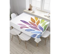 Прямоугольная скатерть JoyArty Радужные листья из сатена tc_32166_120x145