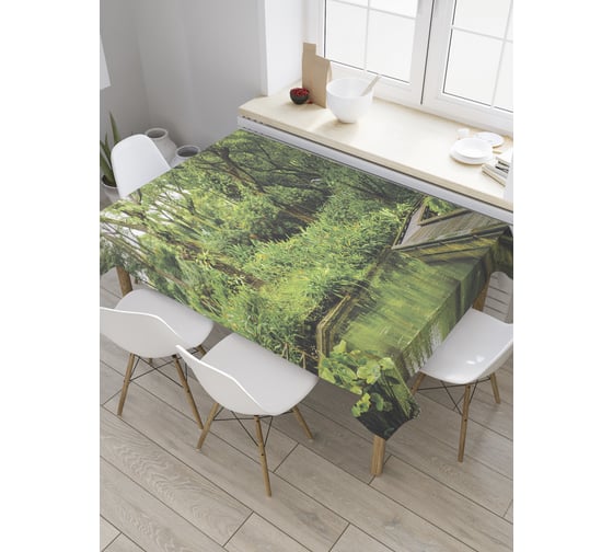 Прямоугольная скатерть JoyArty Набережная для прогулок из сатена tc_28410_120x145 1
