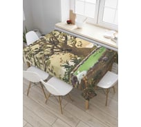 Прямоугольная скатерть JoyArty Древнее дерево из сатена tc_6973_120x145