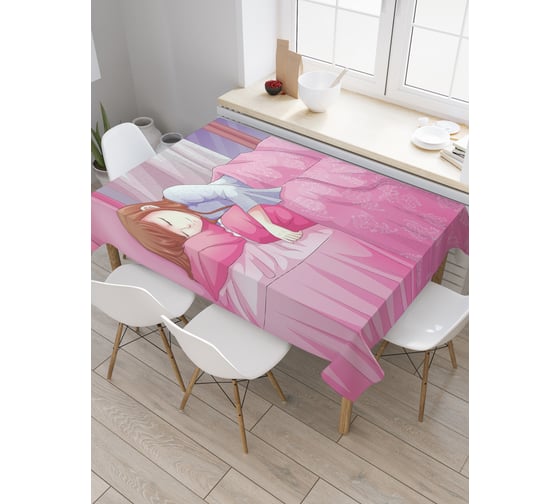 Прямоугольная скатерть JoyArty Долгожданный сон из сатена tc_23810_120x145 1