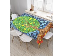 Прямоугольная скатерть JoyArty Пузырчатый вечер из сатена tc_29685_120x145