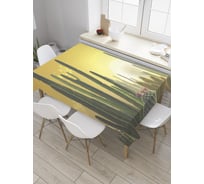 Прямоугольная скатерть JoyArty Кактусы на рассвете из сатена tc_36152_120x145