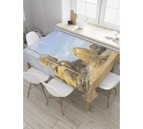 Прямоугольная скатерть JoyArty Кактусы в прерии из сатена tc_36183_120x145