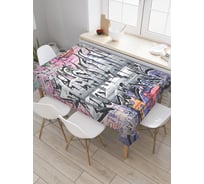 Прямоугольная скатерть JoyArty Искусство граффити из сатена tc_21242_120x145