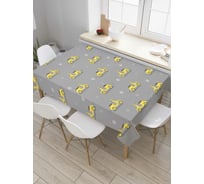 Прямоугольная скатерть JoyArty Желтый скутер из сатена tc_70486_120x145