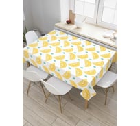 Прямоугольная скатерть JoyArty Солнечные дольки из сатена tc_73532_120x145