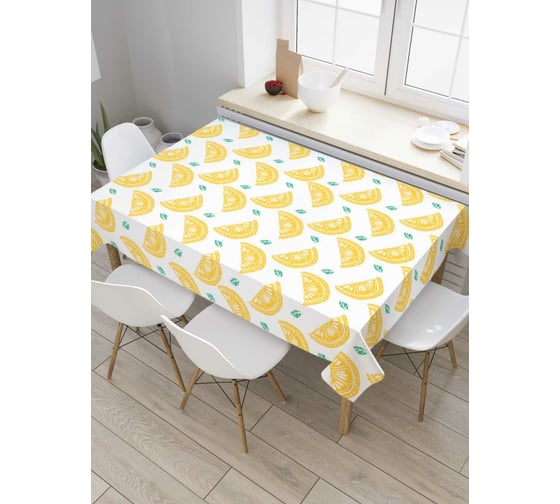 Прямоугольная скатерть JoyArty Солнечные дольки из сатена tc_73532_120x145 1