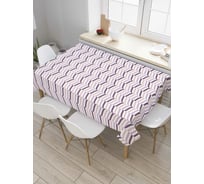 Прямоугольная скатерть JoyArty Волнистые полосы из сатена tc_34109_120x145