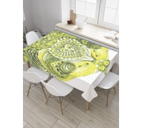 Прямоугольная скатерть JoyArty Райские птицы из сатена tc_32997_120x145