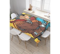 Прямоугольная скатерть JoyArty Ковбойская любовь из сатена tc_30153_120x145