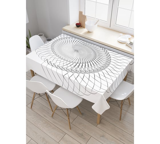 Прямоугольная скатерть JoyArty Сложная спираль из сатена tc_18738_120x145 1