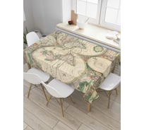 Прямоугольная скатерть JoyArty Древний атлас из сатена tc_3370_120x145