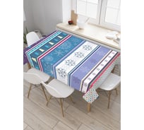 Прямоугольная скатерть JoyArty Зимнее счастье из сатена tc_20765_120x145
