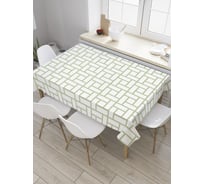 Прямоугольная скатерть JoyArty Классическая плитка из сатена tc_28927_120x145