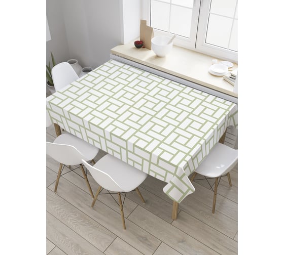 Прямоугольная скатерть JoyArty Классическая плитка из сатена tc_28927_120x145 1