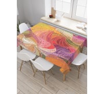 Прямоугольная скатерть JoyArty Спиральная деформация из сатена tc_26123_120x145