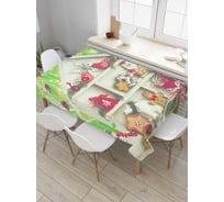 Прямоугольная скатерть JoyArty Дом для украшений из сатена tc_78657_120x145