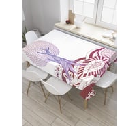 Прямоугольная скатерть JoyArty Дерево в поле из сатена tc_28367_120x145