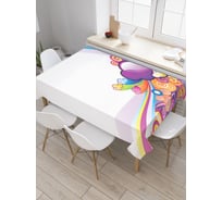 Прямоугольная скатерть JoyArty Радужный вектор из сатена tc_29159_120x145