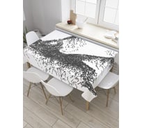 Прямоугольная скатерть JoyArty Силуэт мужчины из сатена tc_31377_120x145