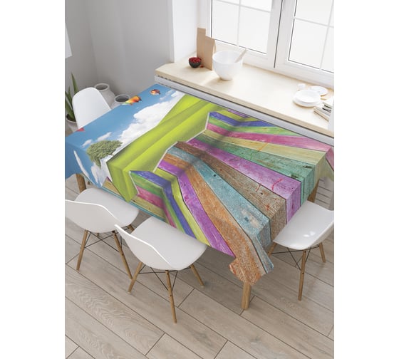 Прямоугольная скатерть JoyArty Соревнование воздухоплавателей из сатена tc_27858_120x145 1