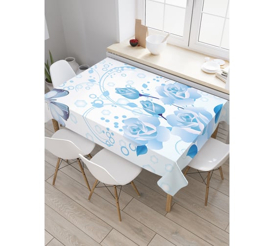 Прямоугольная скатерть JoyArty В цветочных поисках из сатена tc_13586_120x145 1