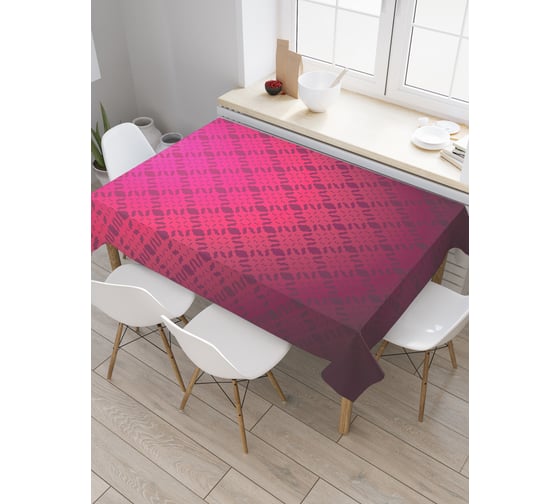 Прямоугольная скатерть JoyArty Вышитый пазл из сатена tc_22130_120x145 1