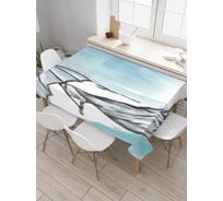 Прямоугольная скатерть JoyArty Дождливая леди из сатена tc_19781_120x145