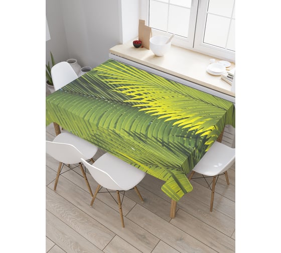 Прямоугольная скатерть JoyArty Много папоротника из сатена tc_20021_120x145 1