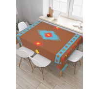 Прямоугольная скатерть JoyArty Галактическая вспышка из сатена tc_29707_120x145