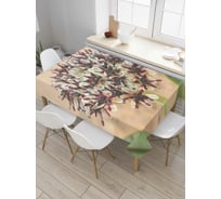 Прямоугольная скатерть JoyArty Радостный букет из сатена tc_4161_120x145