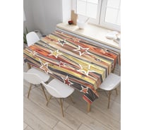 Прямоугольная скатерть JoyArty Волны и звезды из сатена tc_20364_120x145