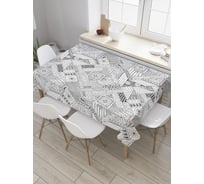 Прямоугольная скатерть JoyArty Геометрия дудл из сатена tc_31578_120x145