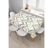 Прямоугольная скатерть JoyArty Наложение зигзагов из сатена tc_37465_120x145