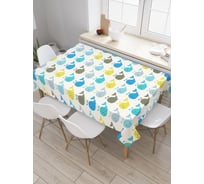 Прямоугольная скатерть JoyArty Нашествие китов из сатена tc_23178_120x145