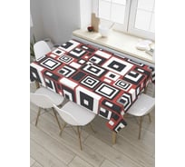 Прямоугольная скатерть JoyArty Разные квадраты из сатена tc_36621_120x145
