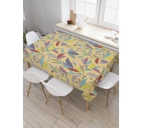 Прямоугольная скатерть JoyArty Разноцветные листья из сатена tc_30688_120x145